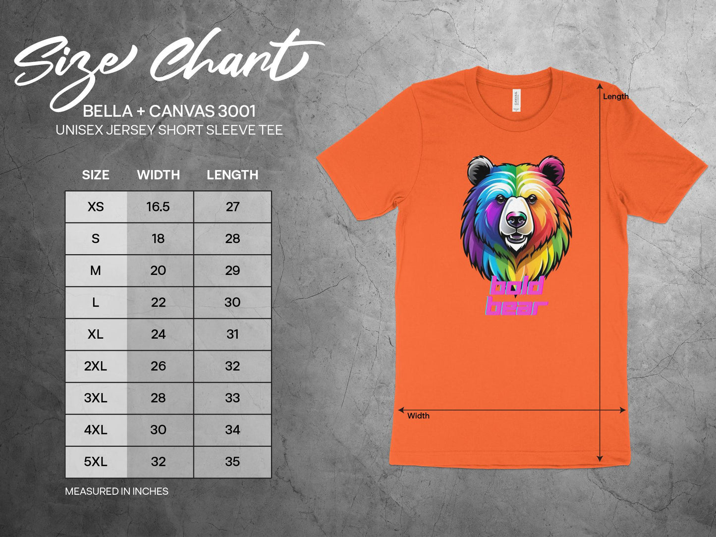 Bold Bear T-Shirt, Colorful Bear Graphic Tee, Rainbow Bear Design, Vibrant Animal Art Shirt, Unique Bear Print Tshirt - Premium  from STXL - Just $24.99! Shop now at STXL