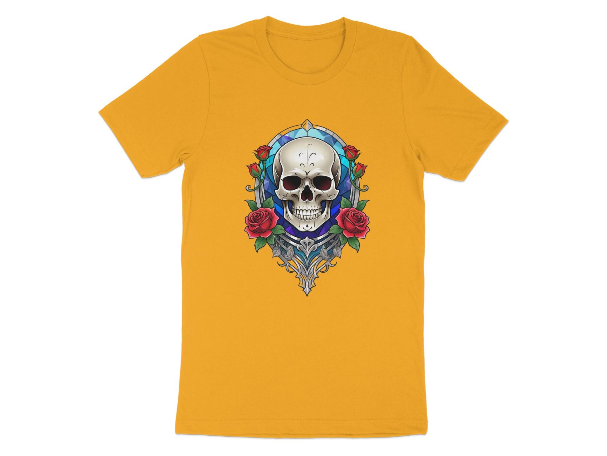 Skull and Roses Graphic T-Shirt, Unisex Goth Aesthetic Tee, Rock Style Clothing, Edgy Streetwear Shirt, Unique Artistic Design Top - Premium  from STXL - Just $24.99! Shop now at STXL