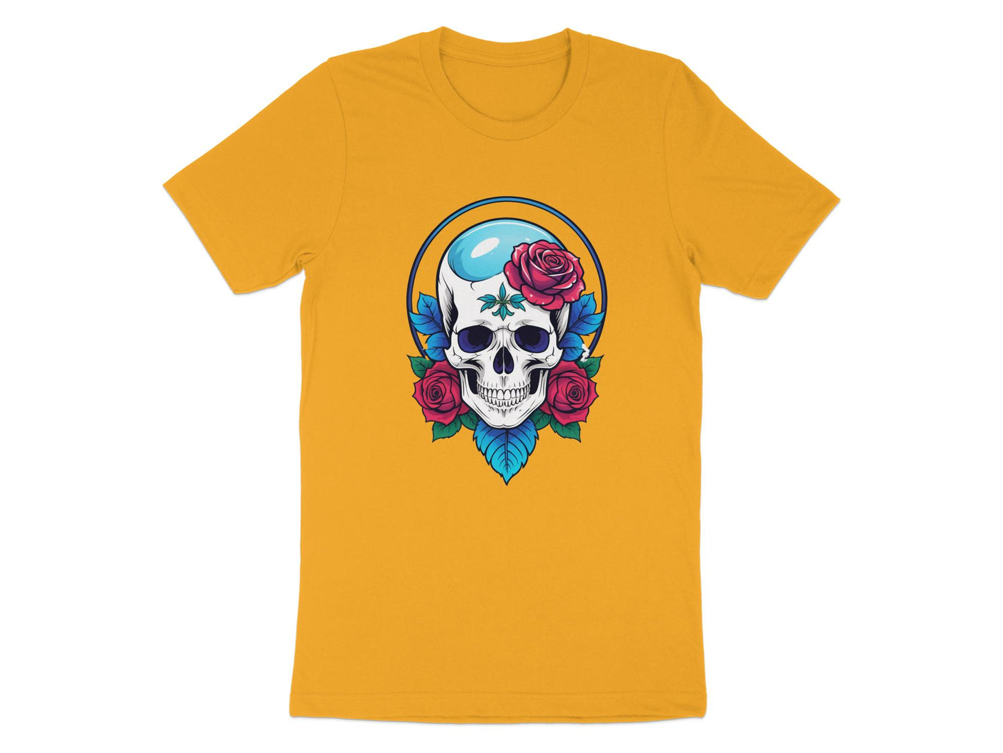 Skull and Roses Graphic T-shirt, Unisex Gothic Tee, Punk Rock Style Clothing, Edgy Fashion, Unique Gift Idea - Premium  from STXL - Just $24.99! Shop now at STXL