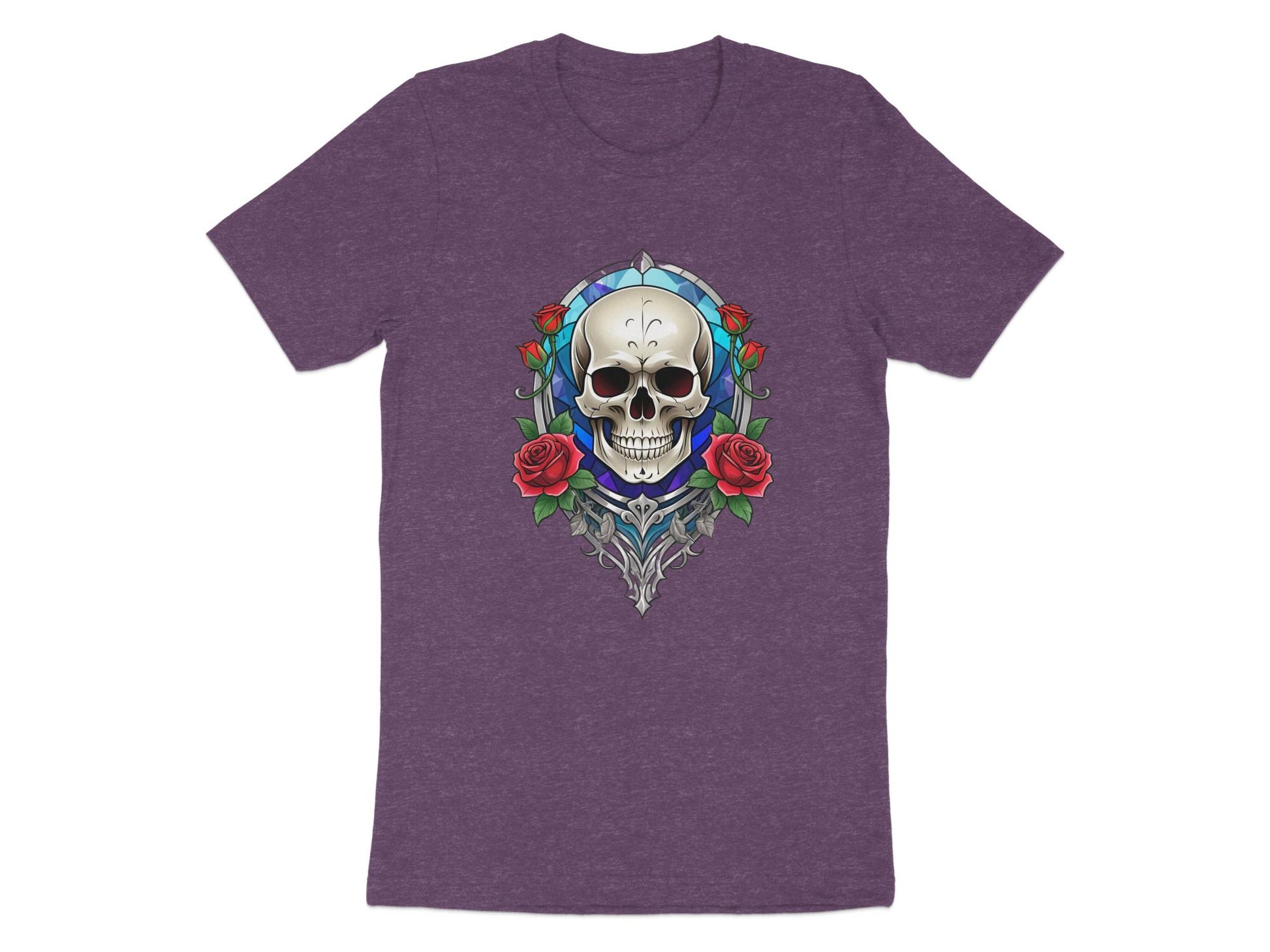 Skull and Roses Graphic T-Shirt, Unisex Goth Aesthetic Tee, Rock Style Clothing, Edgy Streetwear Shirt, Unique Artistic Design Top - Premium  from STXL - Just $24.99! Shop now at STXL