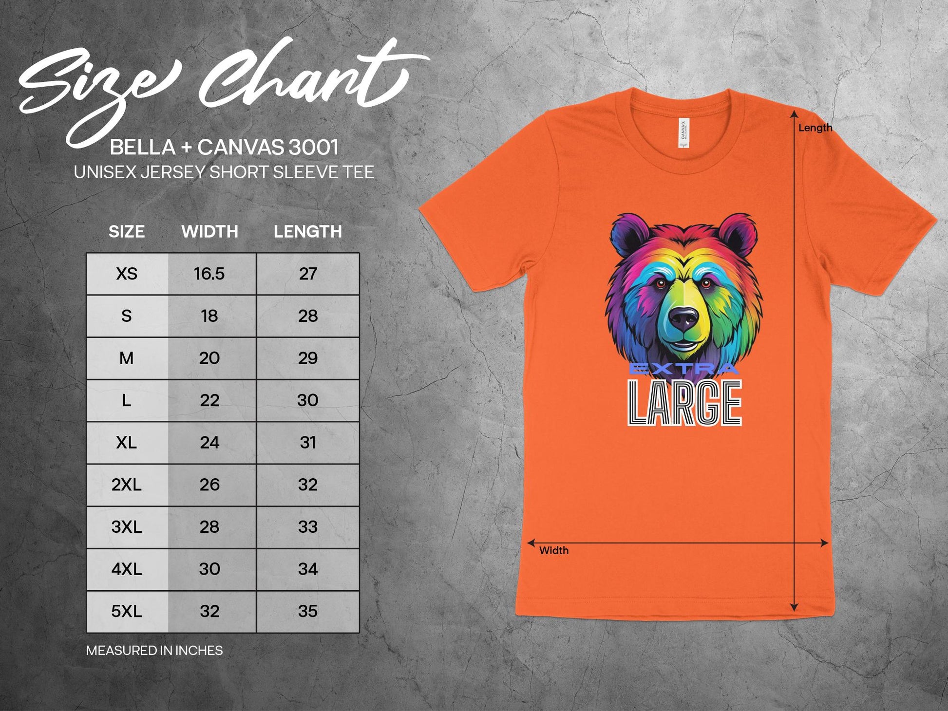 Colorful Bear Graphic T-Shirt, Extra Large Bear Art Tee, Rainbow Bear Shirt, Unique Animal T-Shirt, Vibrant Bear Design Top - Premium  from STXL - Just $24.99! Shop now at STXL