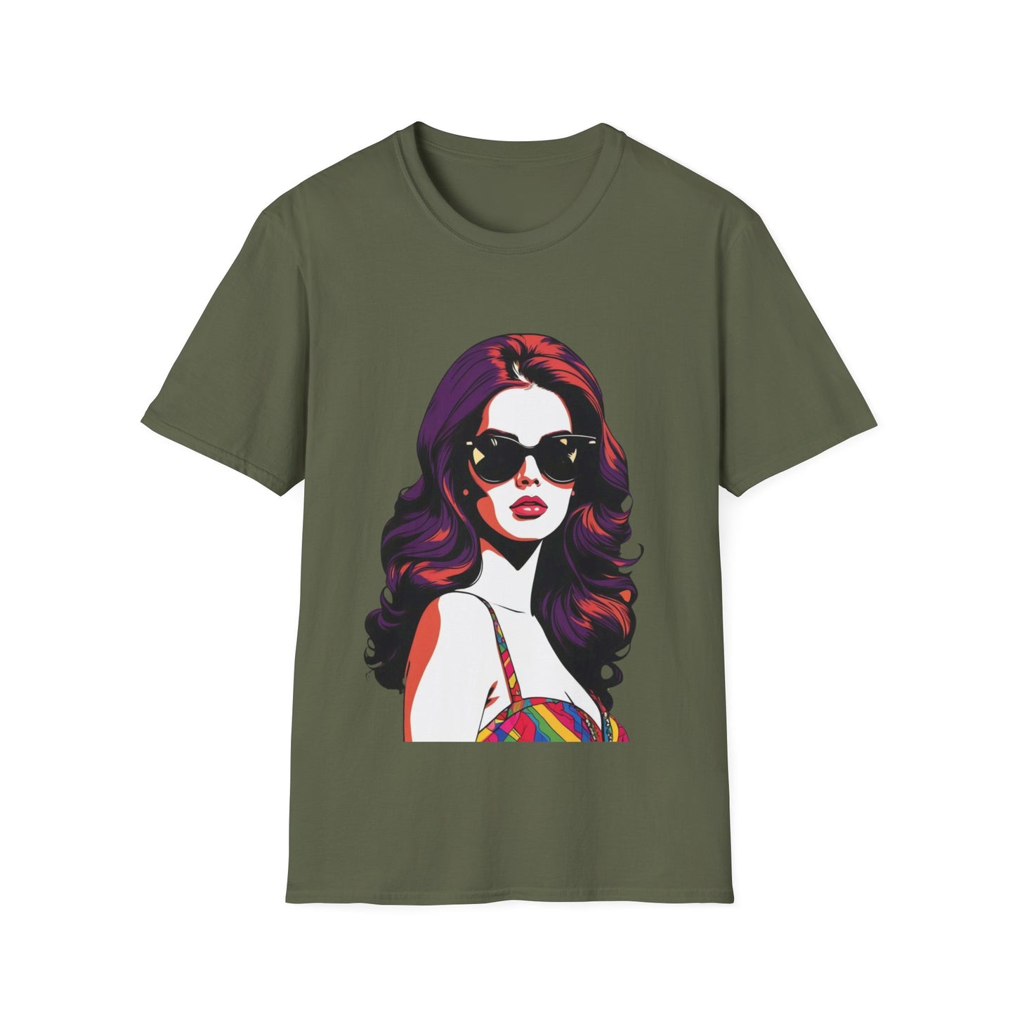 Lana Del Rey Shirt - Unisex Softstyle T-Shirt - Premium T-Shirt from STXL - Just $15.98! Shop now at STXL