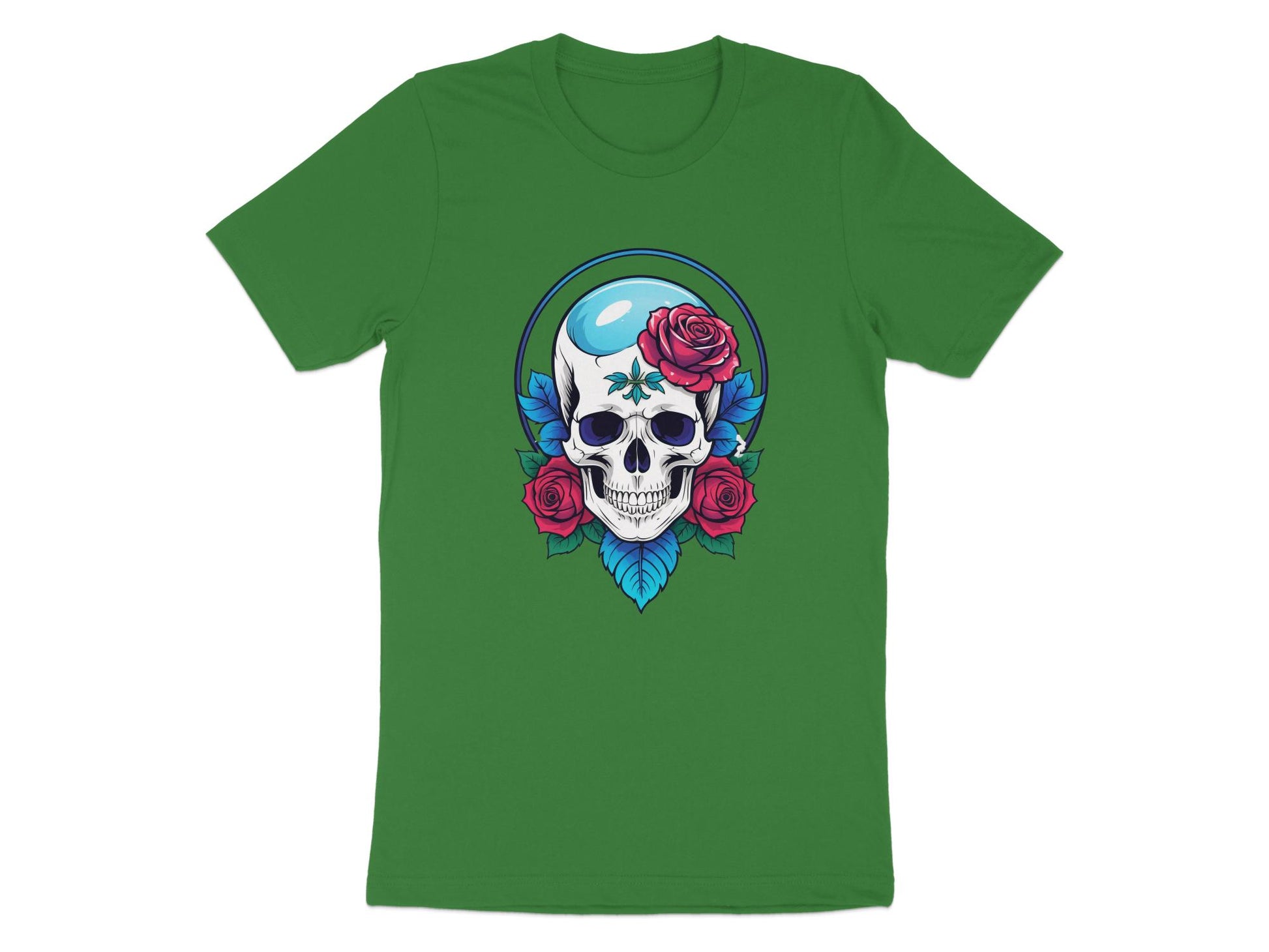 Skull and Roses Graphic T-shirt, Unisex Gothic Tee, Punk Rock Style Clothing, Edgy Fashion, Unique Gift Idea - Premium  from STXL - Just $24.99! Shop now at STXL