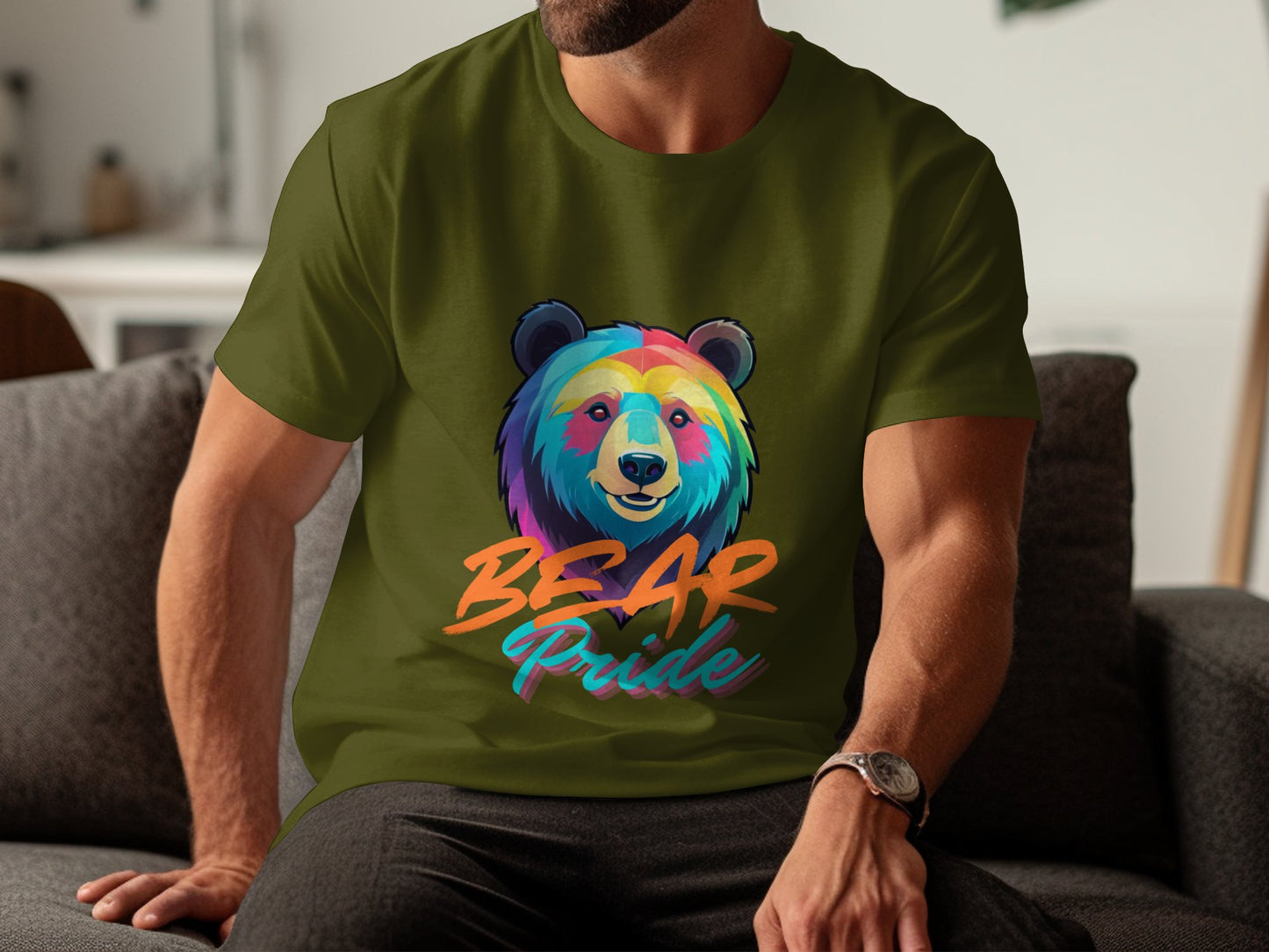 Bear Pride T-Shirt, Colorful Bear Graphic Tee, LGBTQ Pride Shirt, Rainbow Bear Design, Unique Pride Apparel, Gift for LGBTQ Friends - Premium  from STXL - Just $24.99! Shop now at STXL